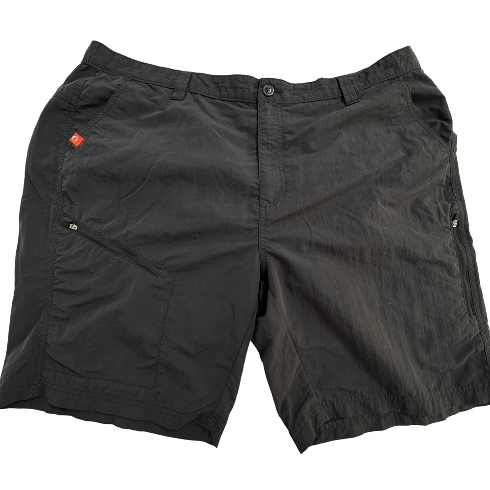 The American Outdoorsman Cargo Shorts Men's XXL Black Hiking‎ Utility